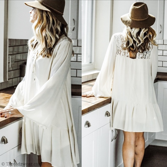 ✨JUST IN✨BOHEMIAN LACE YOKE DRESS - Picture 5 of 5